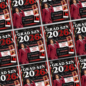 Graduation Party Flyer, Grad Szn Invitation, Class of 2026, Grad Party Invite, Grad Night Club Flyer, Diy Flyer, Grad Celebration Template
