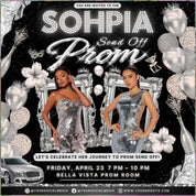 Prom Invitation, Prom Send Off Flyer, Prom Invitation Flyer, Prom Queen Flyer, Prom Sale Flyer, Prom Party Invite, Editable Canva Template