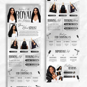 Acuity Scheduling Template For Hair Lash Nail Makeup Website Banners, Black & White Acuity Scheduling HairStylists MUA Booking CanvaTemplate