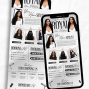 Acuity Scheduling Template For Hair Lash Nail Makeup Website Banners, Black & White Acuity Scheduling HairStylists MUA Booking CanvaTemplate