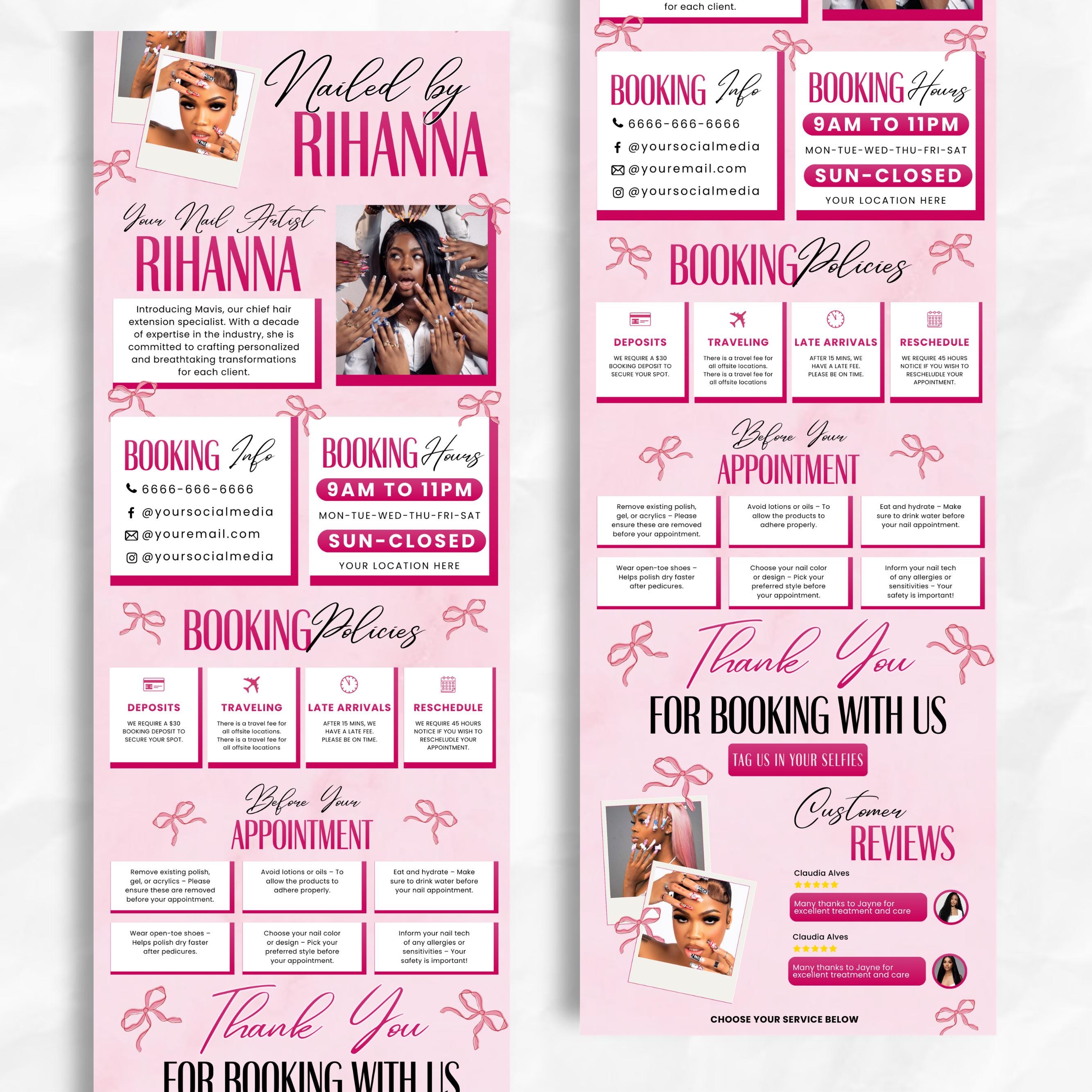 Pink Acuity Scheduling Template for Hair Stylists, Lash Techs and MUAs, Pinkish Hairstylist Scheduling Website, DIY Booking Site Canva