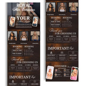 Brown Acuity Scheduling Template for Hair Stylists, Lash Techs and MUAs, Hairstylist Scheduling Website, DIY Booking Site Canva