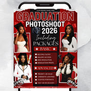 Graduation Photoshoot Flyer, Graduation Photos Flyer, Photographer Flyer, Grad Photo Shoot Flyer, Graduation Season Flyer, Canva Template,