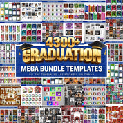 4300+ Graduation Mega Bundle Templates,Class of 2026 Grad Party Bundle, Grad,Decor,Newspaper,Stole,Magazine,Paddle Fan,Banner,Tshirt Designs