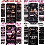 Acuity Scheduling Template Bundle for Hair Stylists, Lash Techs and MUAs, Hairstylist Scheduling Website, DIY Booking Site Canva