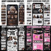 Acuity Scheduling Template Bundle for Hair Stylists, Lash Techs and MUAs, Hairstylist Scheduling Website, DIY Booking Site Canva