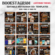 1000+Bookstagram Templates,Bookish Social Media Kit,Instagram Posts,Carousel & Stories,Bookish Insta Reels for Book Lovers,Authors, Bloggers