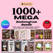 Bookstagram Template Instagram for Canva, Bookish Social Media Kit, Book Lover Social Media Post, Bookish Insta Reels ,Authors, Bloggers