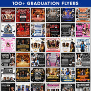 Graduation Mega Bundle Canva Templates,Class of 2026 Grad Party Bundle, Grad,Decor,Newspaper,Stole,Magazine,Paddle Fan,Banner,Tshirt Designs