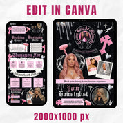 CHROME HEARTS Inspired Acuity Design, Beauty Businesses Acuity Scheduling Booking Website Template, Luxury booking site,nails,hair