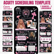 CHROME HEARTS Inspired Acuity Design, Beauty Businesses Acuity Scheduling Booking Website Template, Luxury booking site,nails,hair
