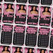 Black And Pink Weekly Availability Calendar Instagram Story,Instagram Story Schedule Template,Available Appointments Calendar,Canva Editable