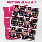 Black And Pink Instagram Business Card Template,Hair Stylist Business Card,Business Card Design For Lash,NailTech,Braids,Wigs,Canva Template