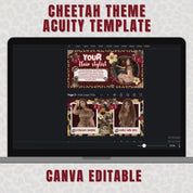 Cheetah Print Acuity Scheduling Template for Hair Stylists, Lash Techs and MUAs