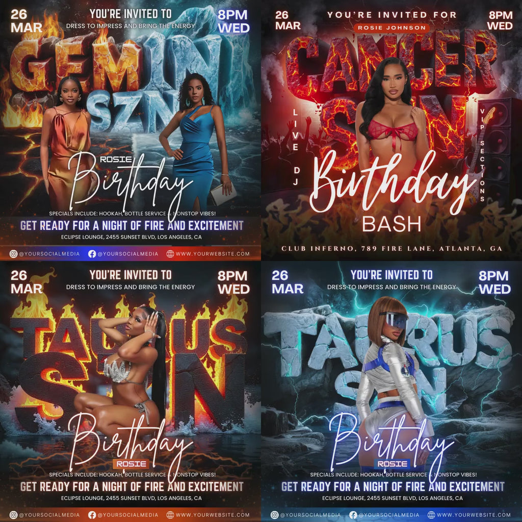 All-in-One Mega Flyers Bundle, Editable Whole Shop Templates