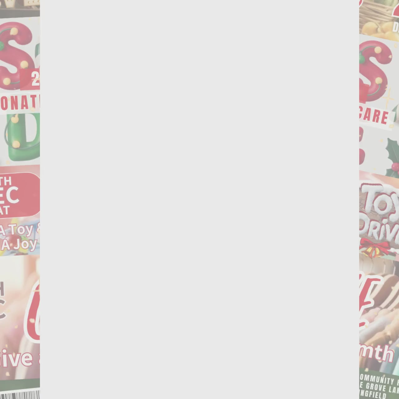 Customizable Christmas Drive Flyer for Toy, Food