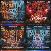 Birthday Flyer Bundle, Birthday Bash