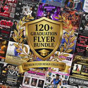 Mega Graduation Flyer Bundle, Graduation invitation Flyer