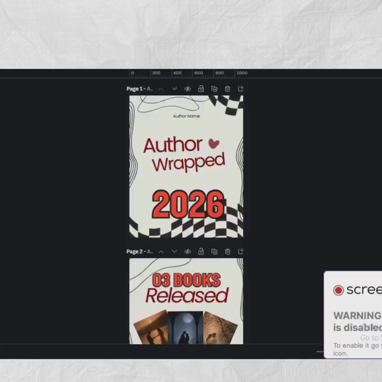 Bookstagram Monthly Wrap Up Template, Author Wrap Up Instagram poste