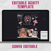CHROME HEARTS Inspired Acuity Design, Beauty Businesses Acuity Scheduling Booking Website Template