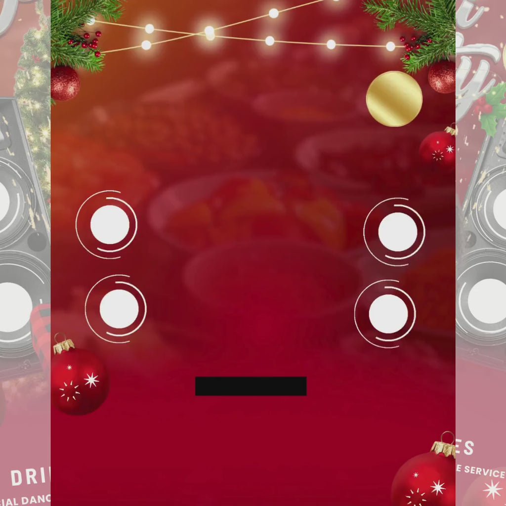 Christmas Pajama Party Flyer, Xmas Holiday Party Flyer